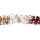 5.5 - 6.5mm Multi Color Zircon Faceted Tear Drop Briolette 8 inch 84 Beads - Beadsofcambay.com
