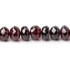 5.5 - 7mm Garnet Faceted Rondelle Beads 16 inch 96 pieces - Beadsofcambay.com
