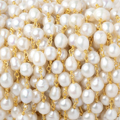 Freshwater Pearls with Vermeil Chain
