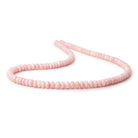 5.5-7mm Pink Peruvian Opal Plain Rondelle Beads 18 inch 110 pieces AA - Beadsofcambay.com