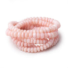 5.5-7mm Pink Peruvian Opal Plain Rondelle Beads 18 inch 110 pieces AA - Beadsofcambay.com
