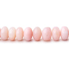 5.5-7mm Pink Peruvian Opal Plain Rondelle Beads 18 inch 110 pieces AA - Beadsofcambay.com
