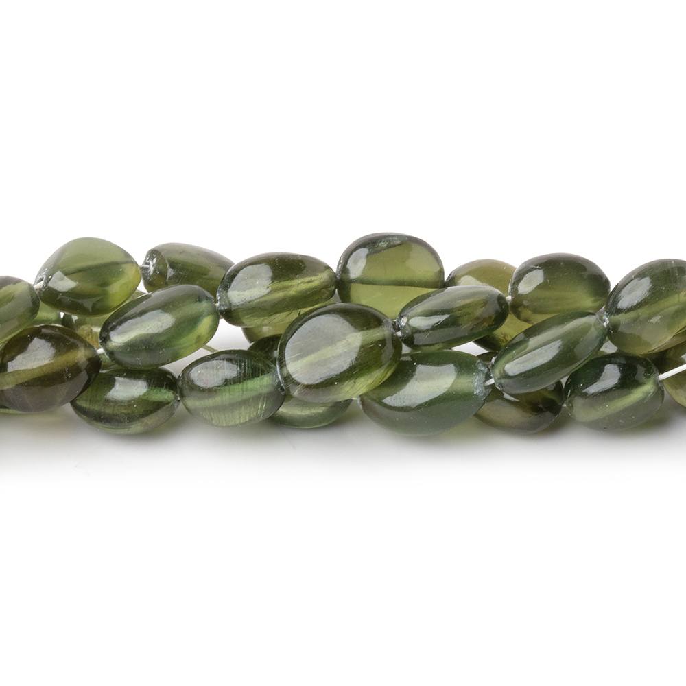 5.5 - 9mm Green Apatite Plain Nugget Beads 16 inch 52 pieces - Beadsofcambay.com