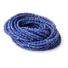 2.5-6mm Lapis Lazuli Hand-Cut Plain Rice 14.5 inch 75 Beads 1mm Hole- BeadsofCambay.com