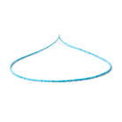1-1.4mm Turquoise Howlite Hand-Cut Plain Tube Beads 15 inch 300 pieces - BeadsofCambay.com