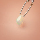 9-10mm Ethiopian Opal Plain Pear 1 Focal Bead AAA - BeadsofCambay.com