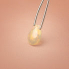 10-11mm Ethiopian Opal Plain Pear 1 Focal Bead AAA - BeadsofCambay.com