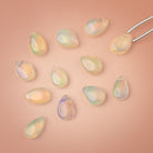 10-11mm Ethiopian Opal Plain Pear 1 Focal Bead AAA - BeadsofCambay.com