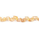 6-7mm Imperial Topaz Shoulder Drill Faceted Tear Drop 4 inch 21 Beads AA - BeadsofCambay.com