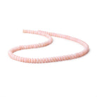 5-7mm Pink Peruvian Opal Plain Rondelle Beads 18 inch 115 pieces AA - BeadsofCambay.com
