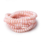 5.5-7mm Pink Peruvian Opal Plain Rondelle Beads 18 inch 110 pieces AA - BeadsofCambay.com