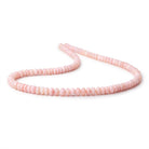 5.5-7mm Pink Peruvian Opal Plain Rondelle Beads 18 inch 110 pieces AA - BeadsofCambay.com