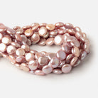 12-14mm Mauve Coin Freshwater Pearls 15.5 inch 27 Beads AAA - BeadsofCambay.com