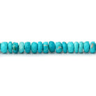 4mm Sleeping Beauty Turquoise Faceted Rondelle 16 inch 175 Beads - BeadsofCambay.com