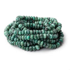 7.5-8mm Brazilian Emerald Faceted Rondelle 16 inch 85 Beads - BeadsofCambay.com