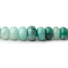 5.5-9mm Brazilian Emerald Plain Rondelle Beads 16 inch 80 pieces - BeadsofCambay.com