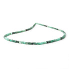 2-3.5mm Brazilian Emerald Plain Heishi Beads 16 inch 345 pieces - BeadsofCambay.com