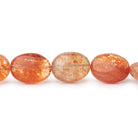 8x7-12x9mm Madagascar Sunstone Plain Oval 19 inch 43 Beads AA - BeadsofCambay.com