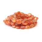 8x7-12x9mm Madagascar Sunstone Plain Oval 19 inch 43 Beads AA - BeadsofCambay.com