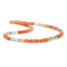 6.5-7mm Multi Color Madagascar Sunstone Plain Rondelle 18 inch 110 Beads AA - BeadsofCambay.com