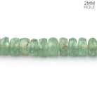 5-7mm Green Kyanite 2mm Large Hole Faceted Rondelle 8 inch 62 Beads - BeadsofCambay.com