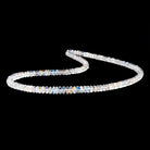 4-6mm Red Fire Rainbow Moonstone Plain Rondelle 16 inch 152 Beads AAA - BeadsofCambay.com