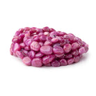 5x5-9x6mm Ruby Plain Nugget Beads 15 inch 50 pieces - BeadsofCambay.com