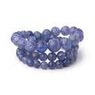 5-9mm Tanzanite Faceted Round Beads 14 inch 58 pieces AA - BeadsofCambay.com