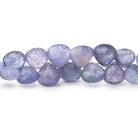 5-9.5mm Tanzanite Faceted Heart Beads 9 inch 68 pieces - BeadsofCambay.com