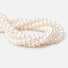 8-9mm Cream Off Round Freshwater Pearls 15.75 inch 45 Beads - BeadsofCambay.com