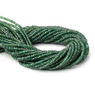 3.5-4mm Green Apatite Faceted Rondelle Beads 14 inch 140 pieces - BeadsofCambay.com
