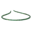 3.5-4mm Green Apatite Faceted Rondelle Beads 14 inch 140 pieces - BeadsofCambay.com