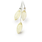 15-17.5mm Lemon Quartz Faceted Marquise Set of 3 Focal Beads - BeadsofCambay.com