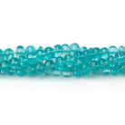 3.5-5.5mm Pool Blue Apatite Plain Rondelle Beads 16 inch 116 pieces AA - BeadsofCambay.com