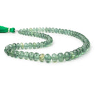 5.5-10mm Green Apatite Plain Rondelle Beads 15.5 inch 75 pieces AA - BeadsofCambay.com
