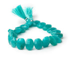 13x10mm Amazonite Side Drill Faceted Cushion 8 inch 18 Beads - BeadsofCambay.com