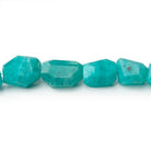 9-12mm Amazonite Faceted Nugget Beads 16 inch 38 pieces - BeadsofCambay.com