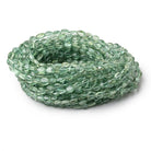 3.5-7mm Green Apatite Plain Oval Beads 15.5 inch 68 pieces - BeadsofCambay.com