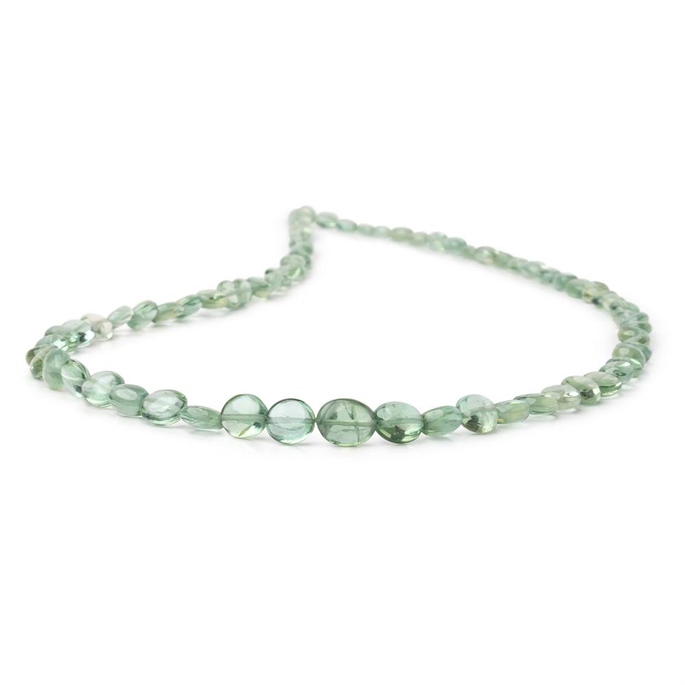 3.5-7mm Green Apatite Plain Oval Beads 15.5 inch 68 pieces - BeadsofCambay.com
