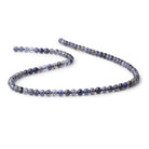 5mm Iolite Plain Round Beads 15 inch 82 pieces AA - Beadsofcambay.com