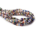 5mm Multi Gemstone Plain Square Heishi Beads 14 inch 200 pieces - Beadsofcambay.com