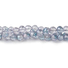 5mm Mystic Blue Topaz Faceted Round Beads 8 inch 47 pieces - Beadsofcambay.com