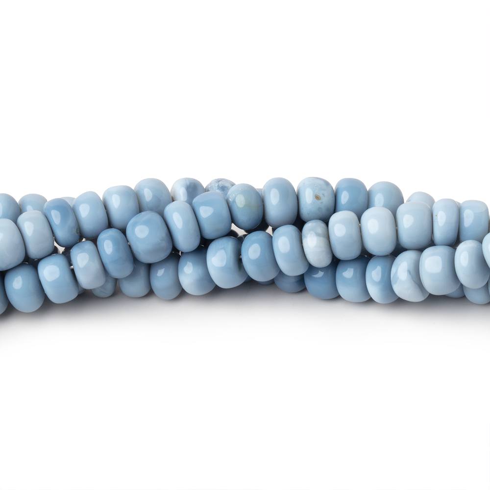 5mm Owyhee Denim Blue Opal Plain Rondelle 16 inch 128 Beads - Beadsofcambay.com