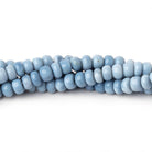 5mm Owyhee Denim Blue Opal Plain Rondelle 16 inch 128 Beads - Beadsofcambay.com