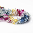 5x3 - 6x4mm Fancy Sapphire Faceted Pear 8 inch 96 Beads AA - Beadsofcambay.com