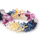 5x3 - 6x4mm Fancy Sapphire Faceted Pear Beads 8 inch 96 pieces AA - Beadsofcambay.com