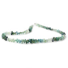 5x3 - 6x4mm Indicolite & Green Tourmaline Faceted Tear Drop 16 inch 187 Beads AA - Beadsofcambay.com