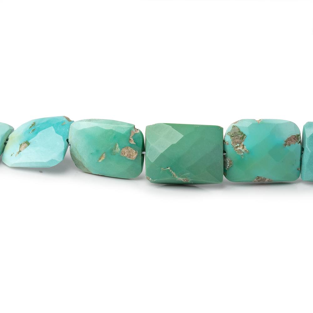 5x4-12x9mm Sleeping Beauty Turquoise Faceted Rectangles 16 inch 48 Beads - Beadsofcambay.com