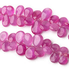 5x4 - 13x9mm Pink Sapphire Plain Pear Beads Set of 2 Strands AAA - Beadsofcambay.com
