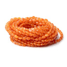 5x4 - 8x6mm Carnelian Plain Oval Beads 16 inch 66 pieces A - Beadsofcambay.com